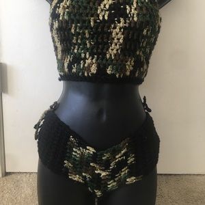crochet outfit in all colors